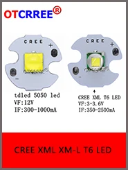 1 шт. CREE XML XM-L T6 светодиодный U2 10 Вт Холодный белый Теплый белый синий красный зеленый УФ светодиодный излучатель диод с 12 мм 14 мм 16 мм 20 мм PCB для DIY