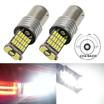 

1156 P21W BA15S LED Canbus Error Free 850LM 4014 45SMD Decoder Lamp Canbus Bulb Reverse Turn Signal Light With Resistor Lamp