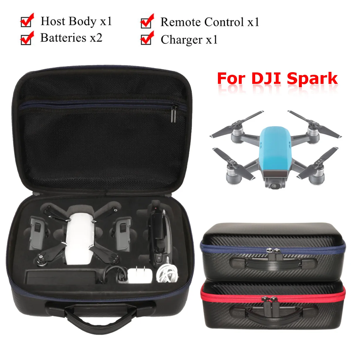 Портативный большой емкости Водонепроницаемый чехол для DJI Spark Quadcopter Drone сумки рюкзак