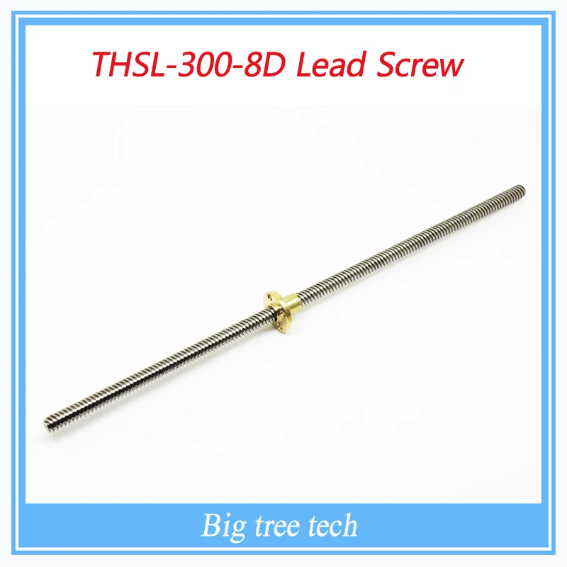 RepRap 3D Printer 3pcs THSL 300 8D Lead Screw Dia 8MM Thread 8mm Length 300mm trapezoidal