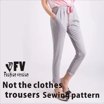 

Knitting haroun pants sewing pattern The trousers pattern(Not the pants) BCK-16