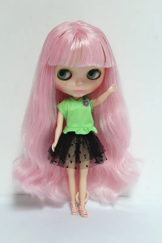 Кукла Blygirl Blyth персиковая пудра челки № 1/6 обычное тело 7 суставов тела куклы
