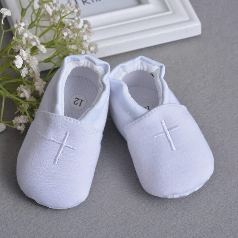 Pembaptisan Baptisan Sepatu Cross Putih Bayi Bordir Sepatu Anti Slip A015 Bayi Acara Khusus Aksesoris Kamar Mandi Hadiah Kaus Kaki Aliexpress