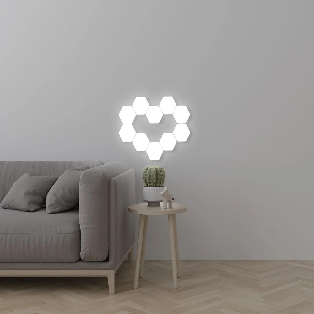 Квантовый свет 3 шт. DIY квантовые огни креативная Геометрическая сборка светодиодный ночник умный дом Alexa лампа праздник друзья подарок