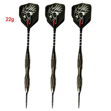 3 шт./лот 22 г стальные наконечники Дартс Валы хороший полёт борона точка крыла иглы бочонок Вольфрамовая сталь дротики с игольчатым наконечником