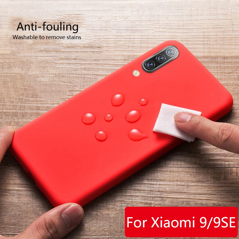 Мягкий чехол для xiaomi Mi 9 Lite роскошный бампер жидкий силиконовый телефона Xiaomi Mi9 SE