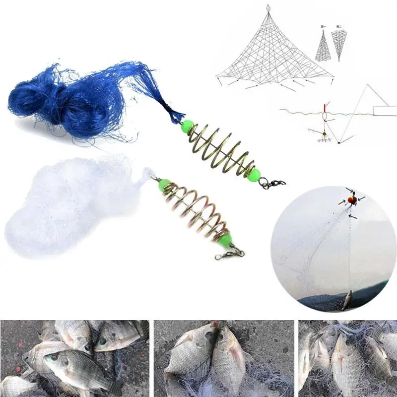 1 set 7pcs 7size Durable Copper Spring Shoal Fishing Netting with
