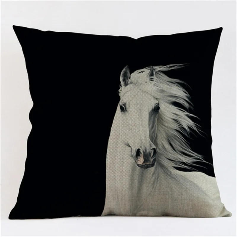 World Horse порода чистокровная лошадь Арабская подушка с лошадью чехол Конный энтузиасты домашний диван украшение наволочка