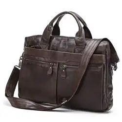 Модные мужские сумки 100% первый слой реального натуральная кожа мужские сумки через плечо человек бренд деловая сумка портфель для
