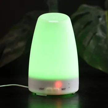 

Aromatherapy Essential Oil Diffuser Inclined Mouth Air Humidifier with Colorful LED Lights Mist Maker US Plug for Office Home