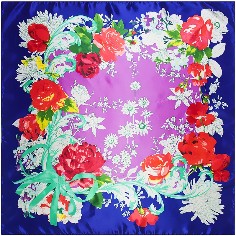 

Luxury Brand Twill Silk Scarf Multicolor Horse Square Scarf New Design Print Kerchief Woman Neck Shawl Wraps Echarpe Bandana