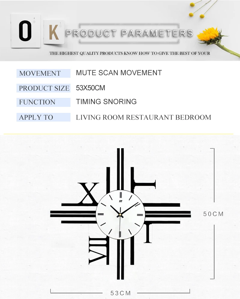 watch wall clock diy clock wood clock wall modern clock (8)