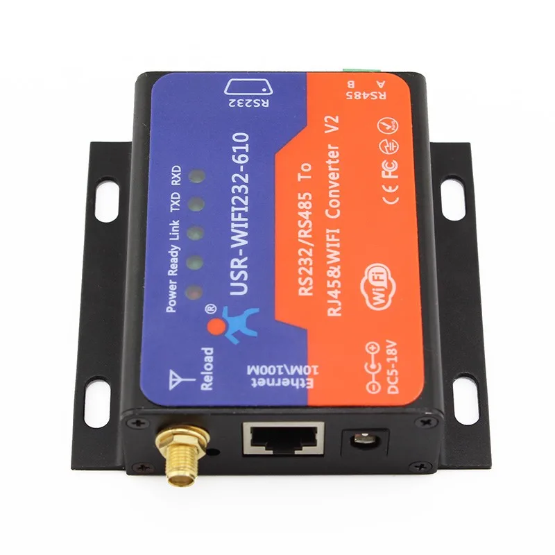 10 Piece USR-WIFI232-610 Serial RS232 RS485 to Wifi 802.11 b/g/n&Ethernet Converter Q00203-10