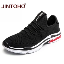 JINTOHO/большие размеры; кроссовки унисекс; летняя повседневная обувь из сетчатого материала; брендовые Модные мужские туфли; недорогие мужские кроссовки; Корейская мужская обувь