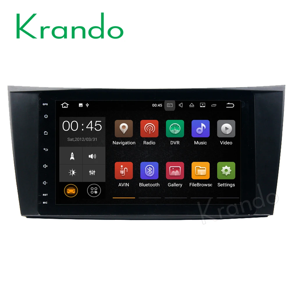 Discount Krando 8" Android 8.1 car navigation multimedia system for Benz E-Class W211 2002-2008 CLS W219 2005-2006 audio radio gps player 0