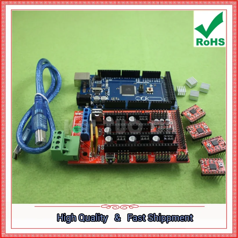 

reprap 3d full set of circuit mega2560 ramps1.4 4 A4988 stepstick module