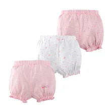 Детские летние хлопчатобумажные шорты, штаны из трех предметов для девочек, летние детские безопасные штаны, шорты для маленьких девочек