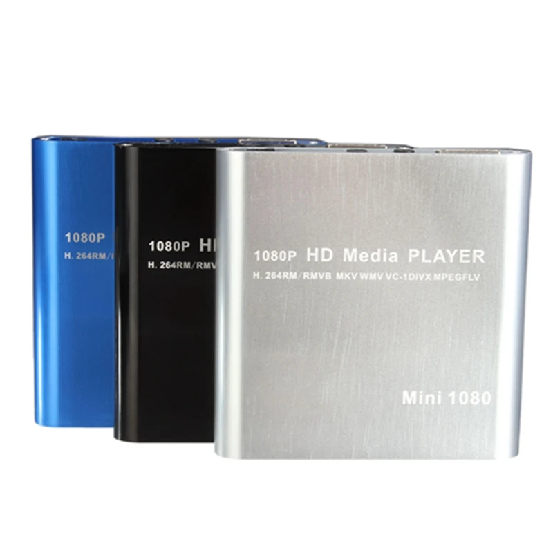 

New Mini 1080P HDD Media Player MultiMedia Muti-function Video Player MKV/H.264/RMVB Full HD With HOST USB Card Reader