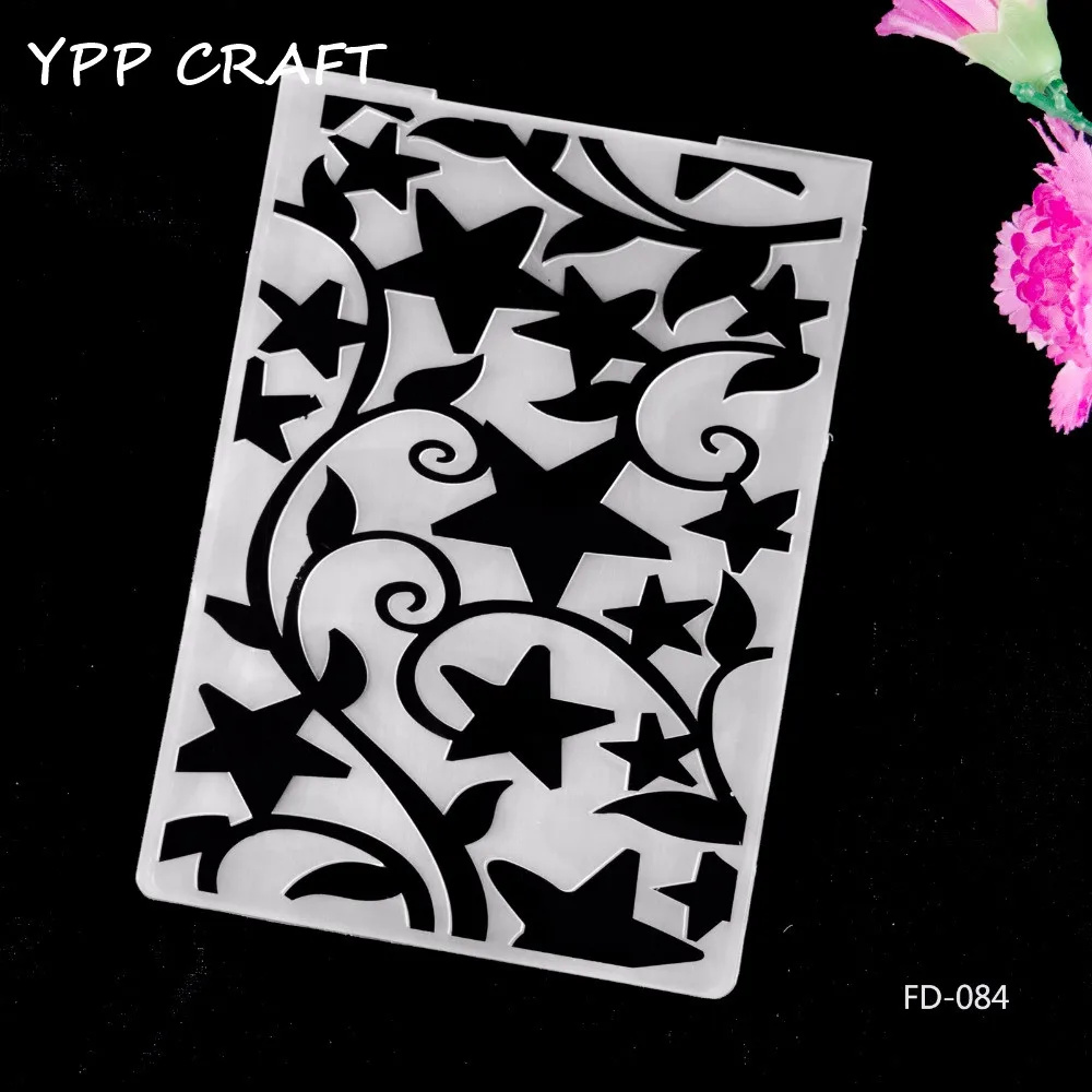 Ypp ремесло Звезды Пластик Тиснение Папки для DIY Скрапбукинг Бумага Craft/карты решений украшения поставки