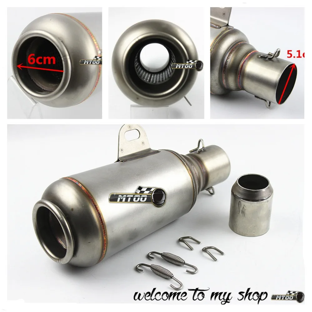 The motorcycle exhaust pipe Motorcycle muffler Sports car exhaust pipe