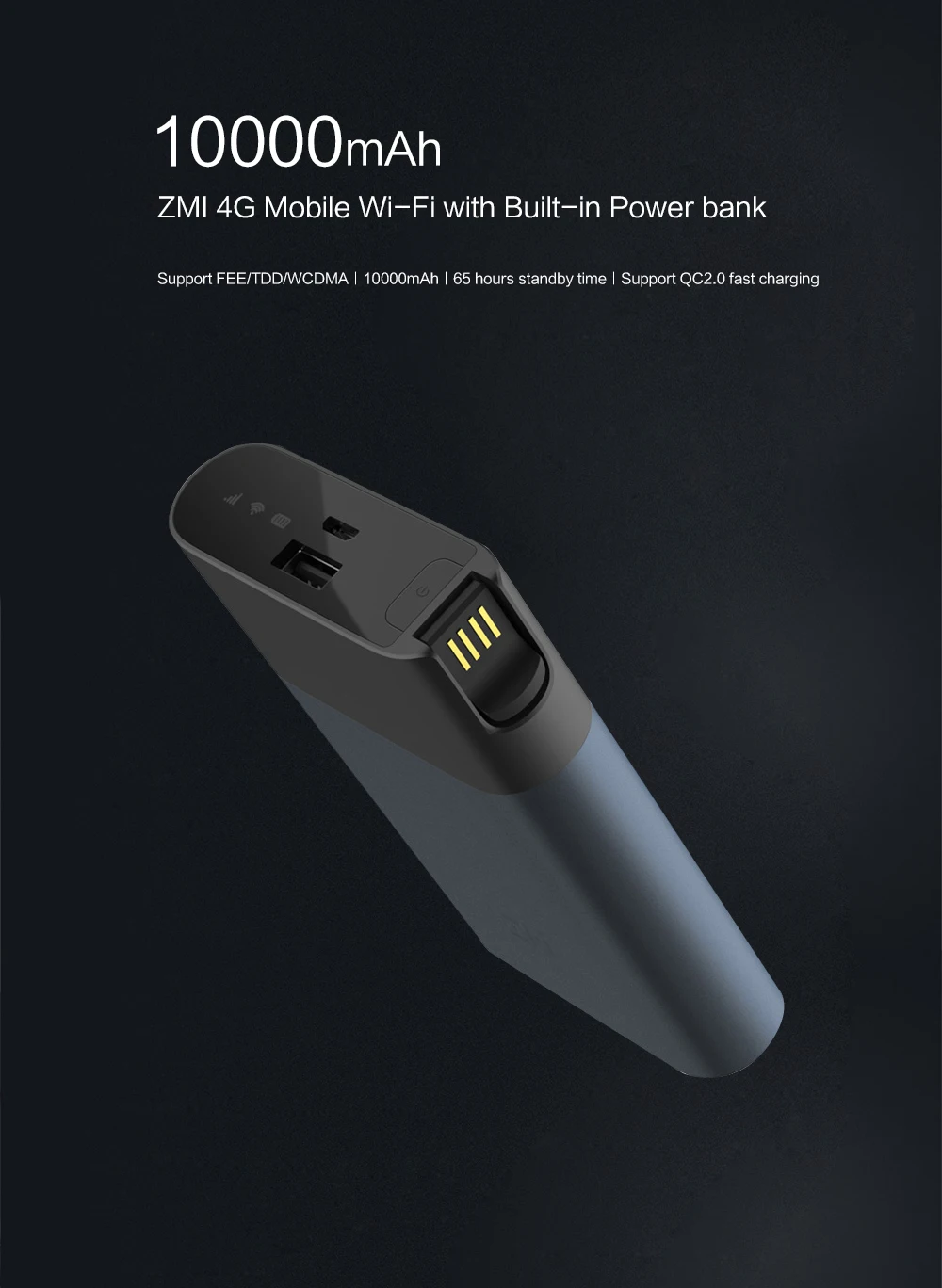 В наличии! ZMI MF885 4G wi fi роутер 10000 мач внешний аккумулятор беспроводной
