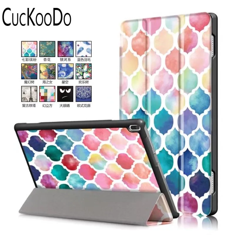 

CucKooDo Ultra Smart Cover Slim Tri-fold Stand Leather Case for Lenovo Tab4 10 inch tablet(2017 version) Auto Wake /Sleep