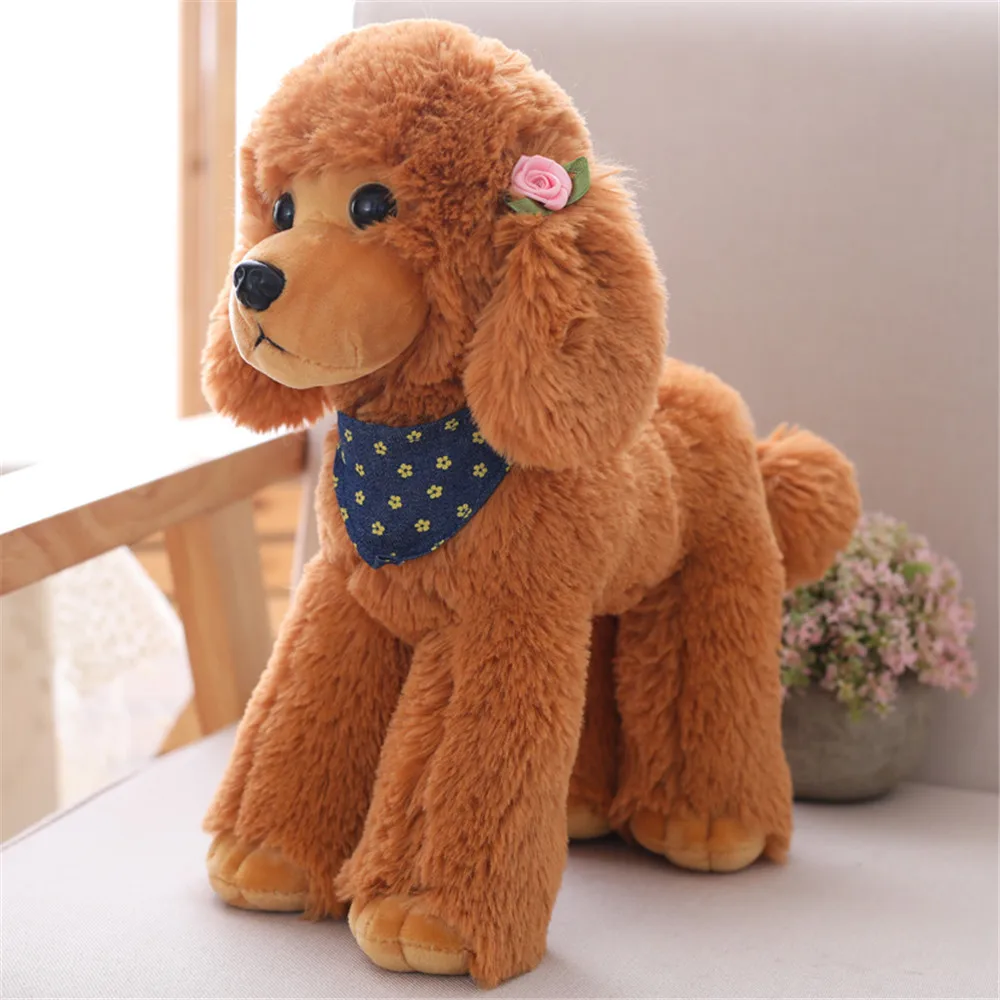 Fancytrader Pop Plush Anime Poodle Toys Kids Gift Soft Stuffed Cuddly Animals Dogs Doll 40cm 16inch13
