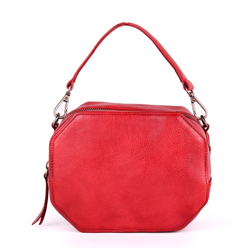 

Unique Hand Painted Designer Cowskin Women Crossbody Bag Female Mini Purse Genuine Leather Two Straps Lady Single Shoulder Bag