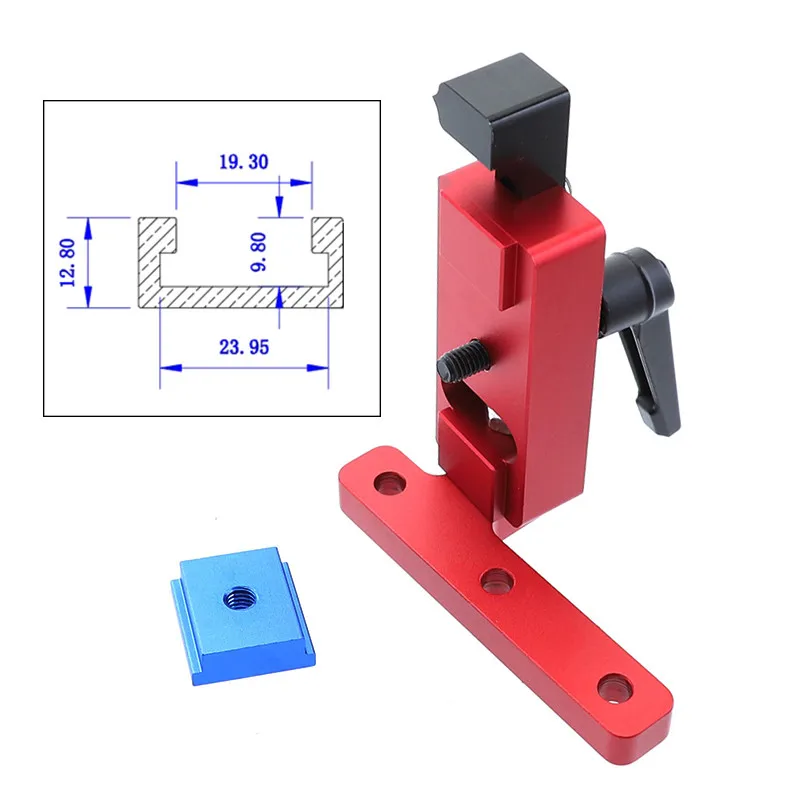 Miter Track Stop алюминий сплав 45 т треков джиг DIY T слот скамейки приспособление для фрезерный стол пилы Деревообработка инструменты