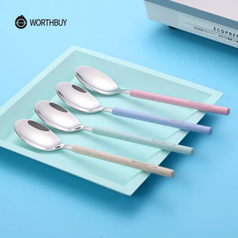 WORTHBUY 2 Pcs/Set Кухня столовые приборы набор 304 Нержавеющая сталь посуда вилка ложка с