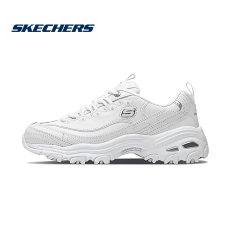 Женские модные туфли на платформе Skechers повседневная обувь из натуральной кожи