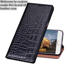 CJ12 Crocodile pattern natural leather flip case for OnePlus 7 Pro(6.67′) phone cover for OnePlus 7 Pro phone bag free shipping