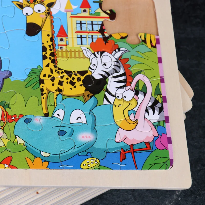 Montessori Toys for Children Early Educational Learning Wooden Toys Kids Exercise Brain 3D Cartoon Animal Match Montessori Toys for Children Early Educational Learning Wooden Toys Kids Exercise Brain 3D Cartoon Animal Match