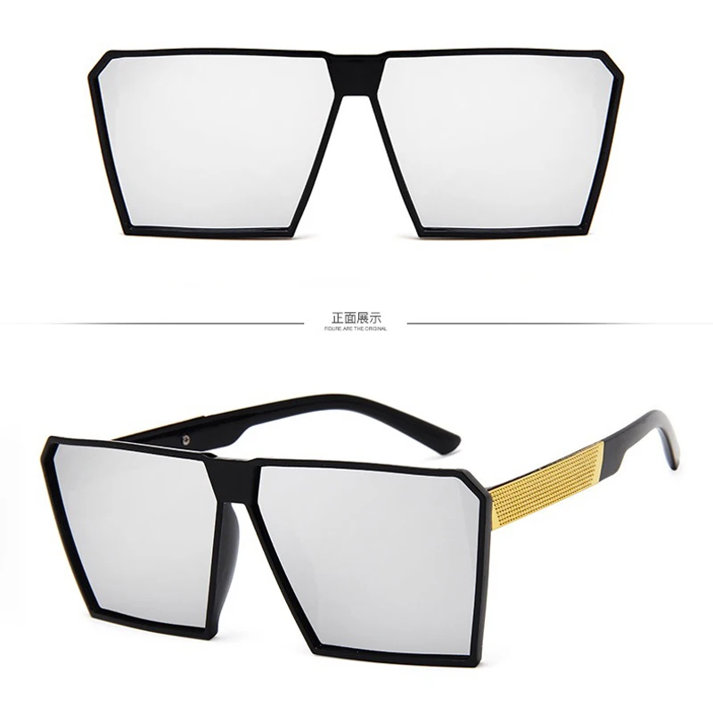 Негабаритных квадратные Солнцезащитные очки для женщин Для женщин Градиент Летний Стиль Классический Для женщин Брендовая Дизайнерская обувь Защита от солнца Очки зеркало большие квадратные очки
