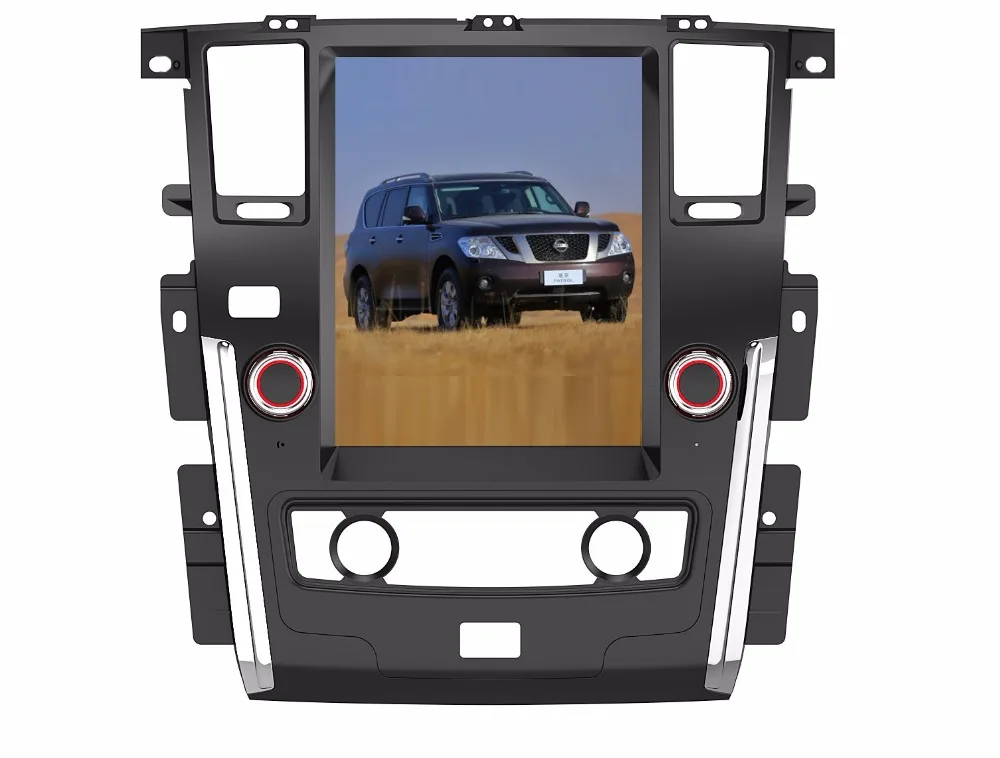 

12.4" Quadcore Car DVD player 1280x800 Vertical Screen Tesla Style Stereo Radio GPS Navigation DVD for Nissan Patrol 2010-2017