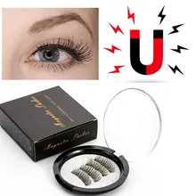 

Maquiagem Make Up Magnetic Eyelashes with 3 Magnets Handmade 3D Magnetic Lashes Mink False Eyelashes Magnet Lashes with Box