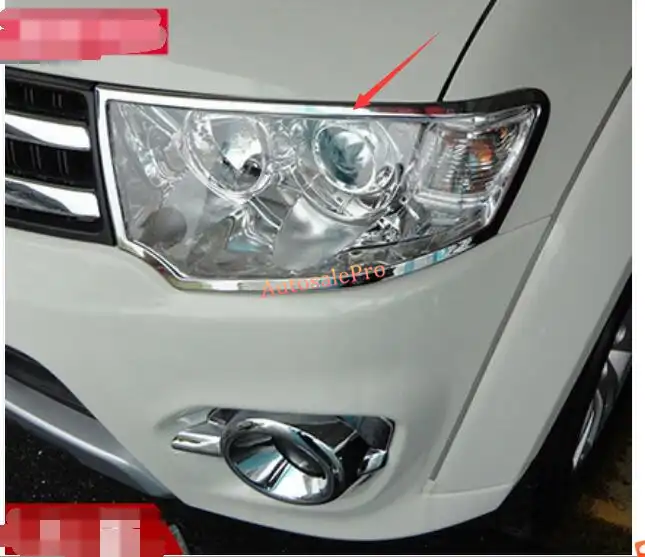 Mitsubishi Pajero Sport Headlight Trim Set Black MY 2015-2019 Montero Sport