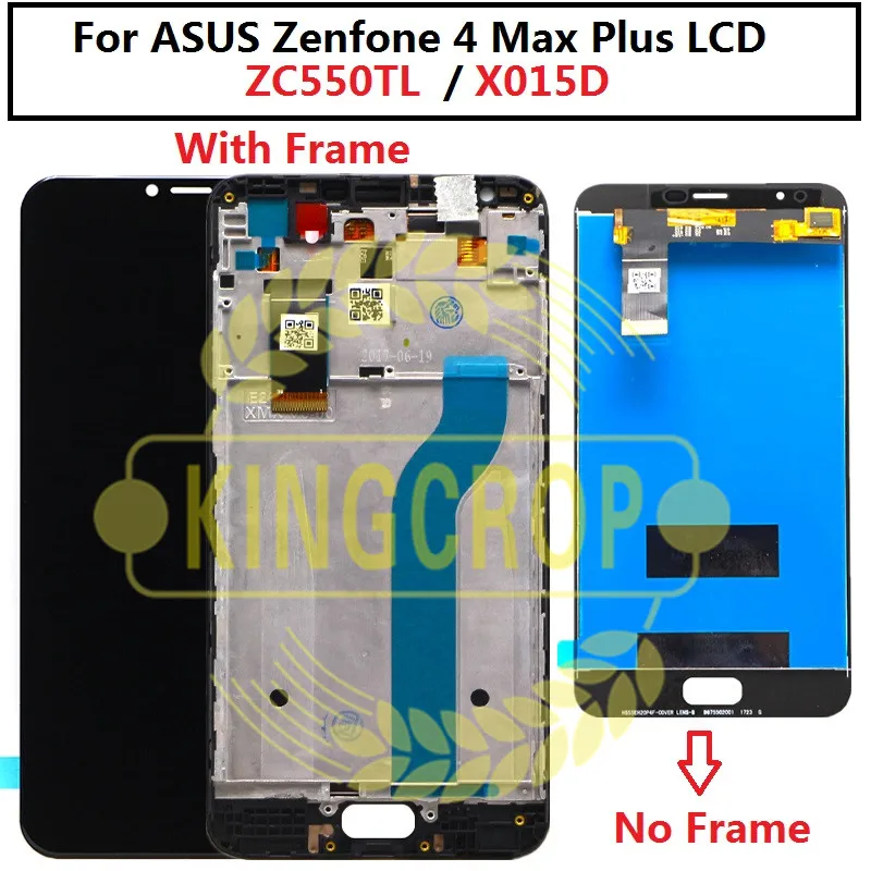 

ZC550TL LCD For ASUS Zenfone 4 Max Plus ZC550TL X015D LCD Display Touch Screen Digitizer Sensor Parts Assembly