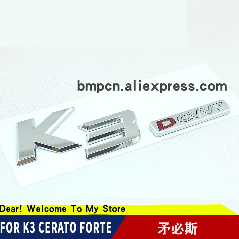 

FOR Kia K3 CERATO FROTE " K3 DCVVT "EMBLEM LOGO