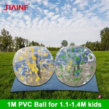 1m Colorful Zorb Soccer Ball PVC Inflatable Bubble Soccer Football Ball/pump for Boys Girls Adult Family Outdoor Game Sport Ball inflatable football ball inflatable soccer ball game for adults and kids