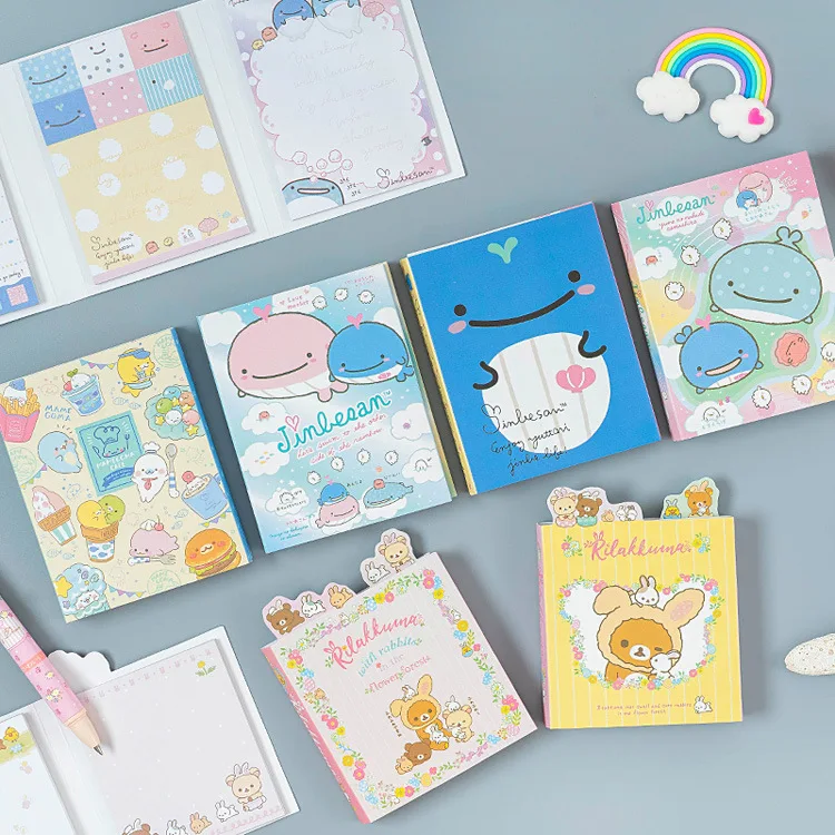 Sanrio Rilakkuma Mamegoma КИТ 4 раза самоклеящаяся Блокнот To Do List недели Стикеры для планов повестки дня школьные канцелярские принадлежности