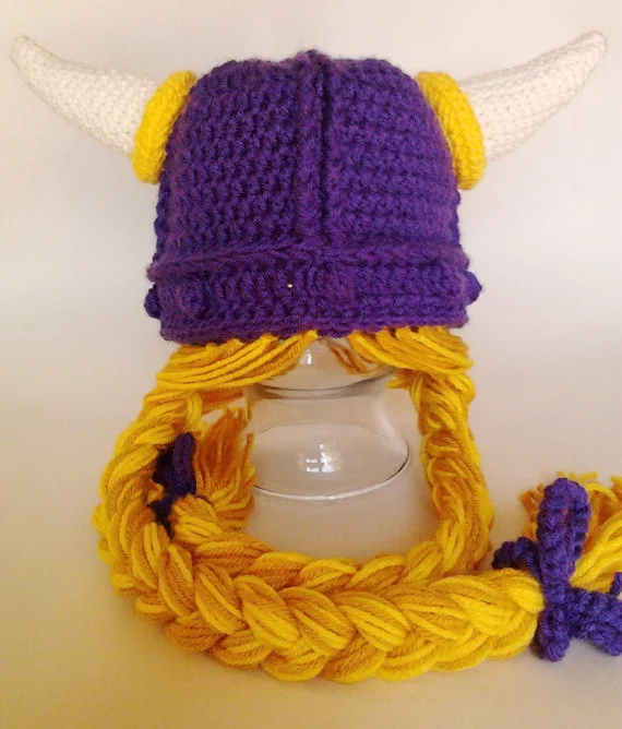 Deep purple|baby viking hat|viking 