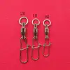 Minfishing 25Pcs/lot Strong Ball Swivels with Sold Rings Split Ring Fishing swivel snap Connector Size 0 1 2 Fishing Accessories ► Photo 2/4