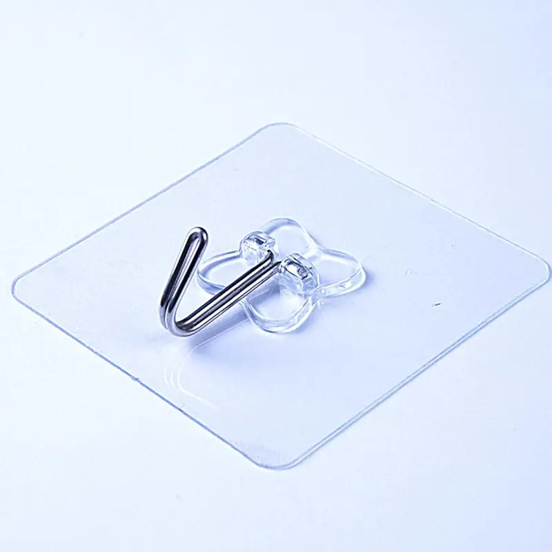 

1 Pcs Strong Home Kitchen Hooks Transparent Suction Cup Sucker Wall Hooks Hanger For Kitchen Bathroom