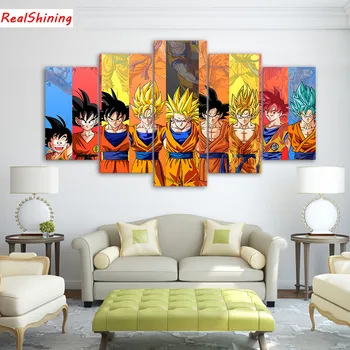 

5pcs diy Diamond Painting Cross Stitch Dragon Ball full square Diamond Mosaic Diamond Embroidery Rhinestones H2193