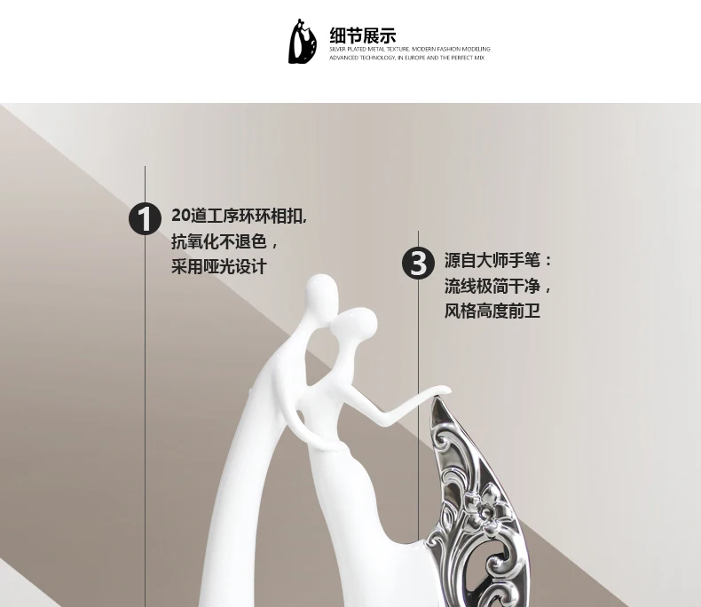 Белая керамическая креативная домашняя декорация для влюбленных, украшение для комнаты, фарфоровые статуэтки для танцоров, свадебные украшения, подарок