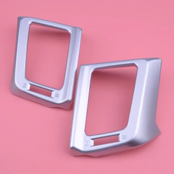 

DWCX 2pcs Car ABS Chrome Front Dashboard Air Vent Cover Trim Garnish Fit for Toyota RAV4 2013 2014 2015 2016 2017