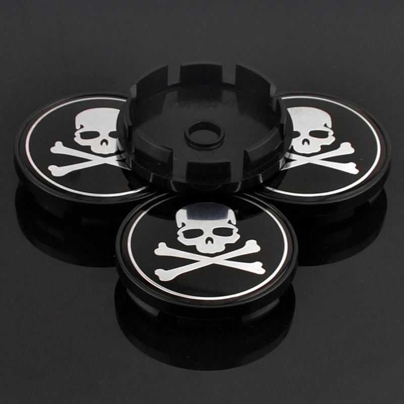 4 шт. пиратский Jolly Roger 60 мм пользовательский сплав колеса центр ступицы колпачок для Skoda Alfa Romeo обода украшения значок автомобильные аксессуары
