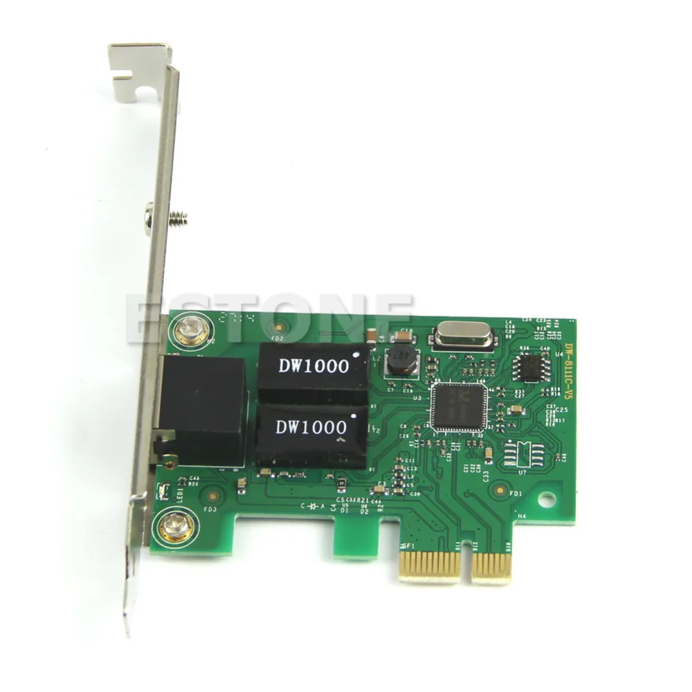 Gigabit Ethernet LAN PCI Express PCI-e контроллер сетевой карты Новый