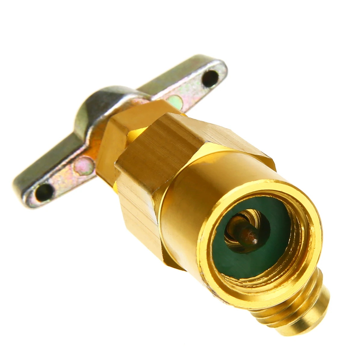 Aluminum AC R-134a Refrigerant Tap Can Dispensing 1/2 inch ACME Thread Jointed Valve M16 Thread for Automobile Air Conditioning